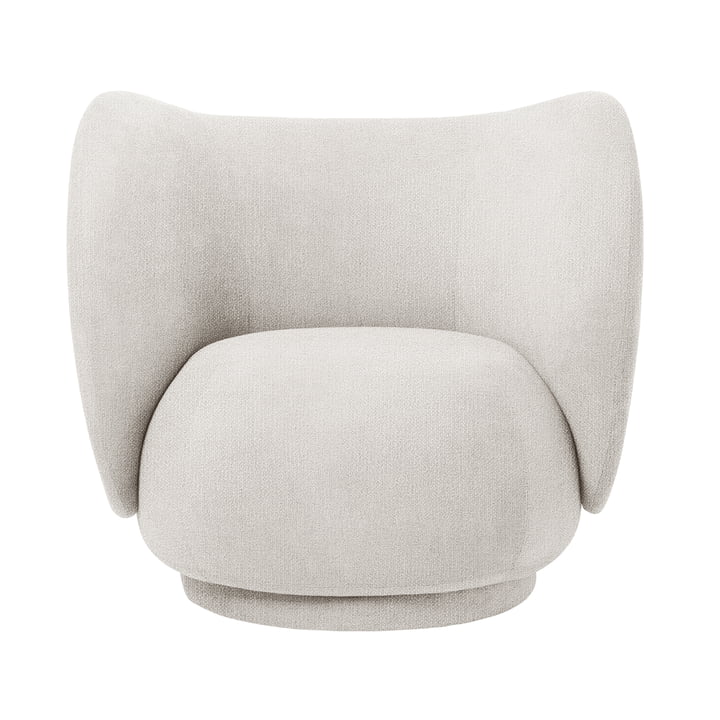 The Rico Lounge Chair from ferm Living in bouclé off-white