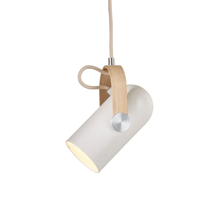 Carronade 160 pendant luminaire Nordic Classic from Le Klint in soaped oak / matt lacquered aluminium