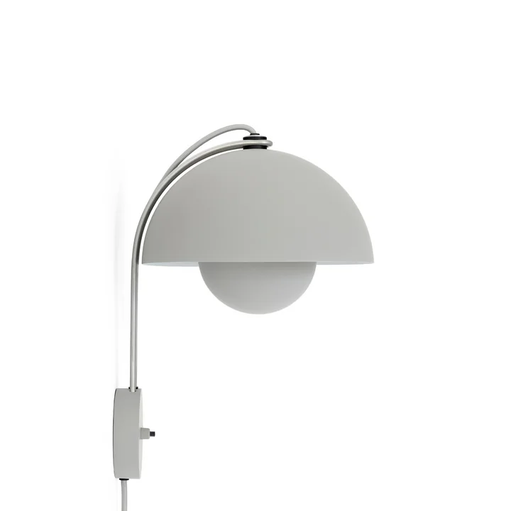 The Flowerpot wall lamp VP8 from & Tradition in matt light gray
