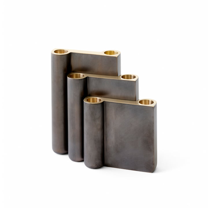 The Collect candleholders from & Tradition in their different sizes