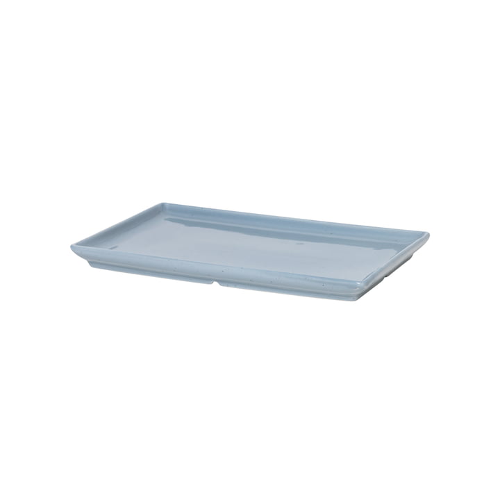 The Eli plate from Broste Copenhagen in soft blue