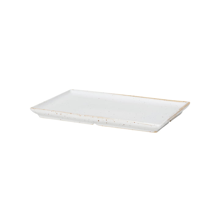 The Eli plate from Broste Copenhagen in soft light grey matt
