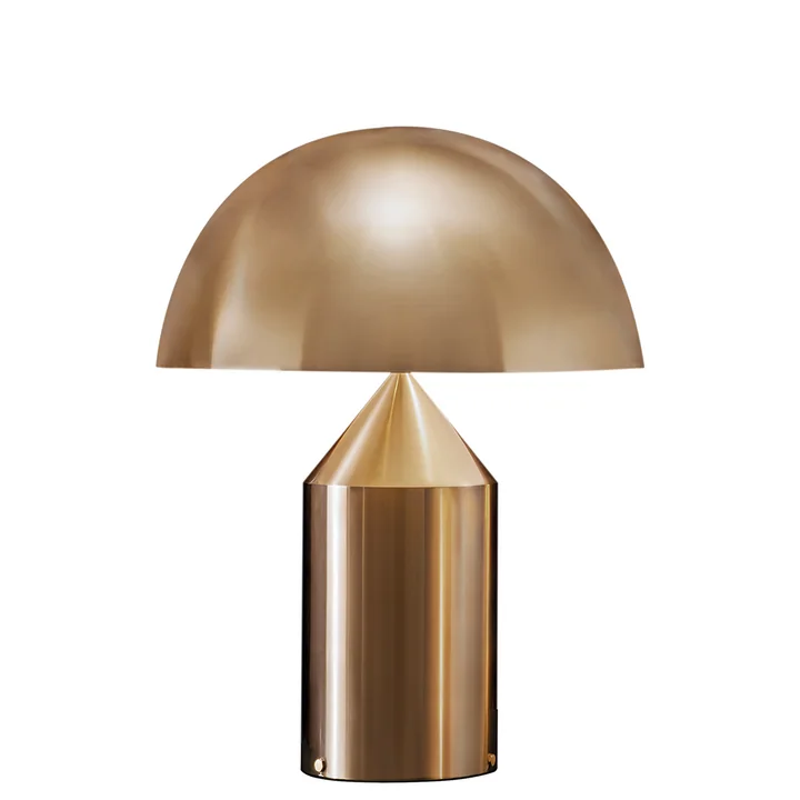 Atollo table lamp 239, gold by Oluce