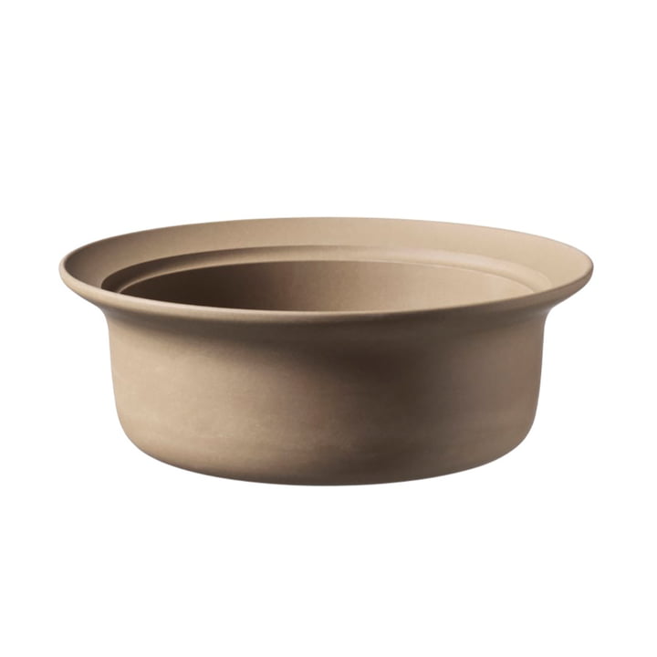 The large Ildpot serving bowl V20 from FDB Møbler in brown