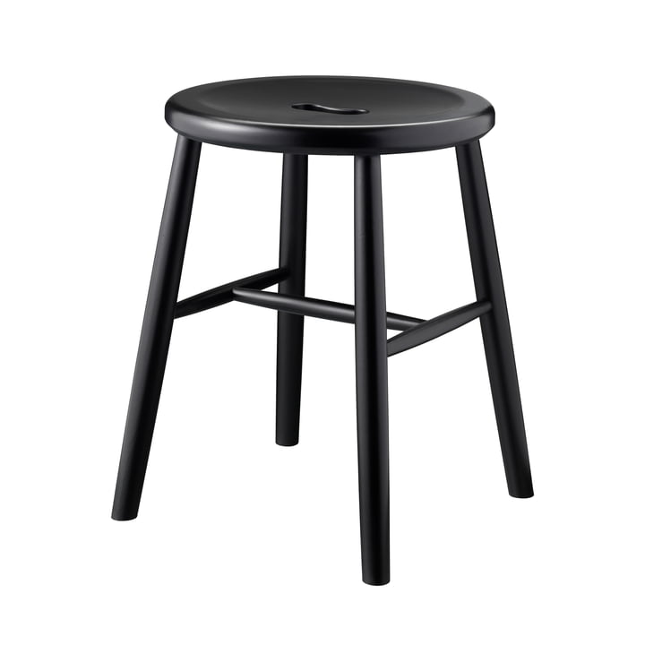 The J27 stool from FDB Møbler in beech black