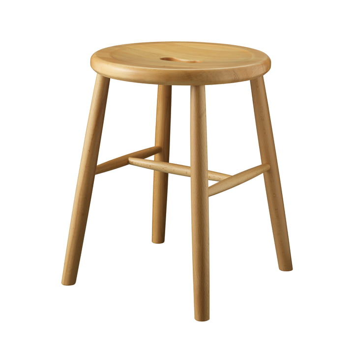 The J27 stool from FDB Møbler in beech nature