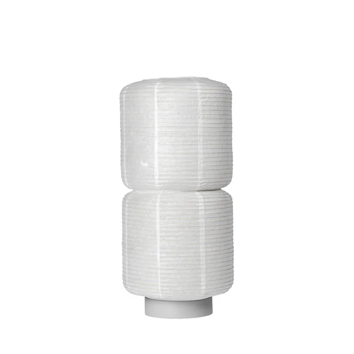 The William rice paper lampshade from Broste Copenhagen in white, Ø 26 x H 50 cm