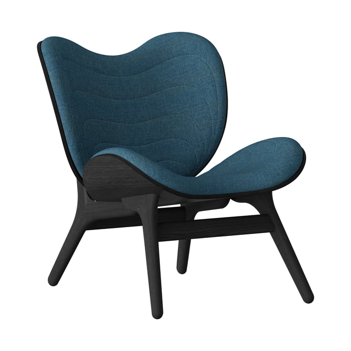 A Conversation Piece Armchair from Umage in black / petrol blue