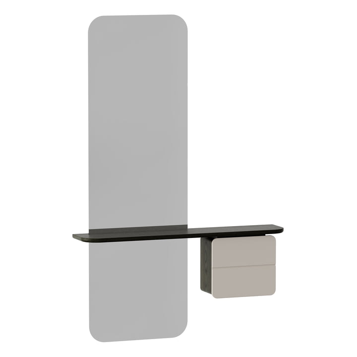 The One More Look mirror from Umage in black / pearl