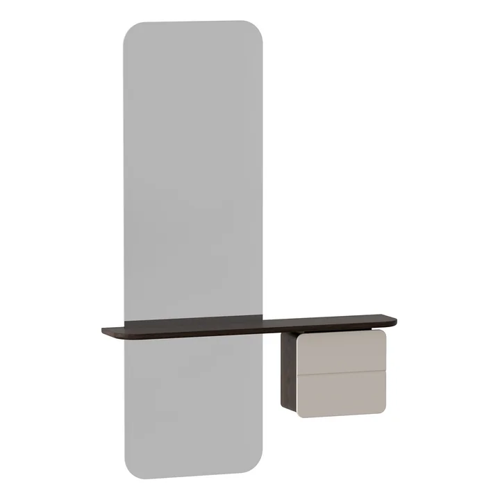 The One More Look mirror from Umage in dark oak / pearl