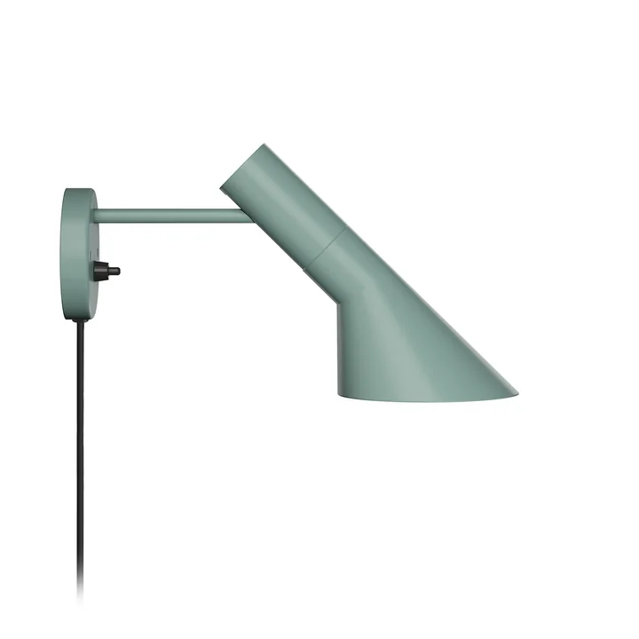 AJ wall lamp from Louis Poulsen in pale petroleum
