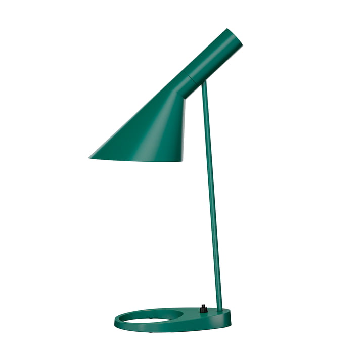 AJ table lamp from Louis Poulsen in dark green
