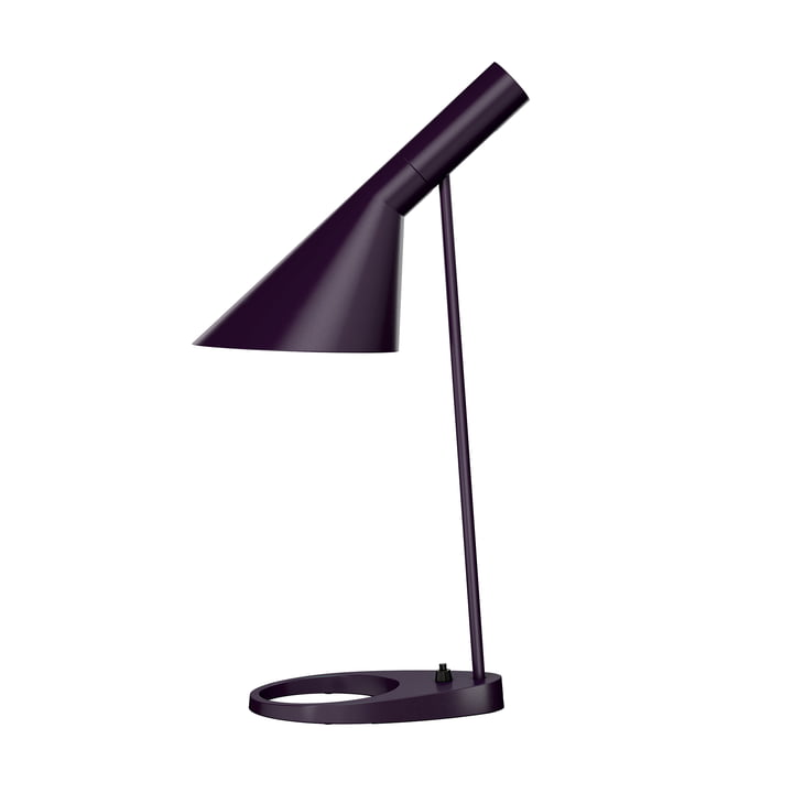 AJ table lamp from Louis Poulsen in eggplant