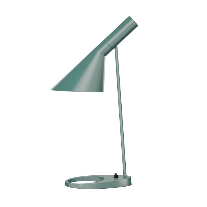 AJ table lamp from Louis Poulsen in petroleum pale
