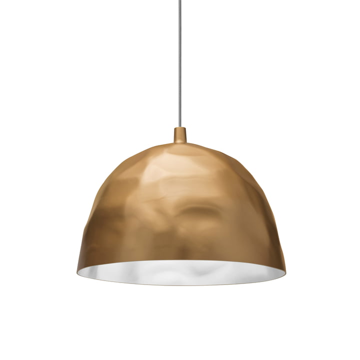 The Bump pendant lamp from Foscarini in gold