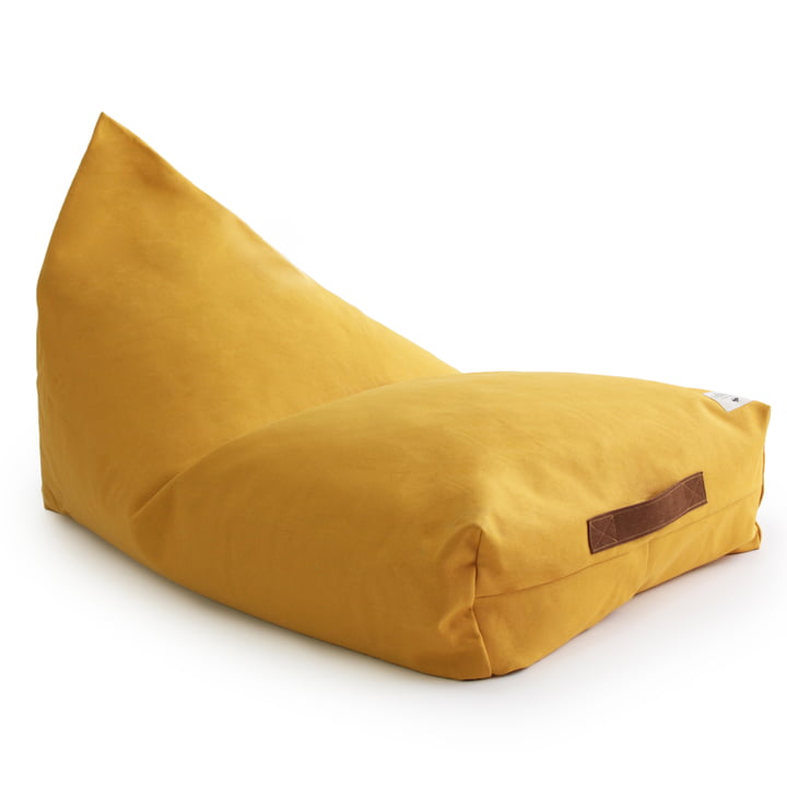 The Oasis child beanbag from Nobodinoz in farniente yellow