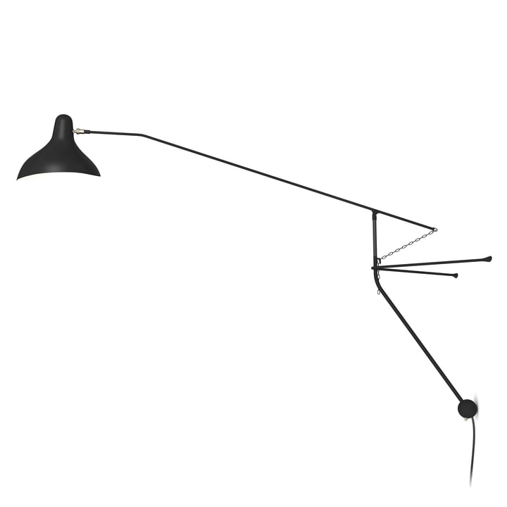 Mantis BS2 wall lamp, black from DCW
