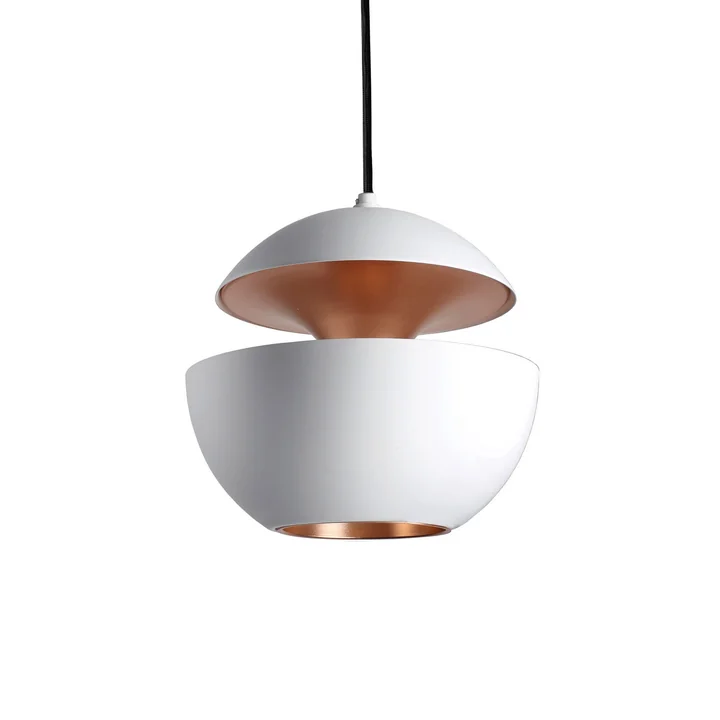 Here Comes The Sun 250 Pendant, white / copper from DCW