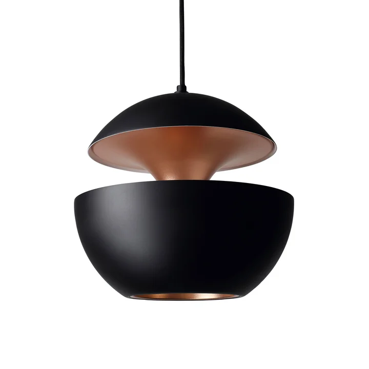 Here Comes The Sun 350 Pendant Lamp, black / copper from DCW