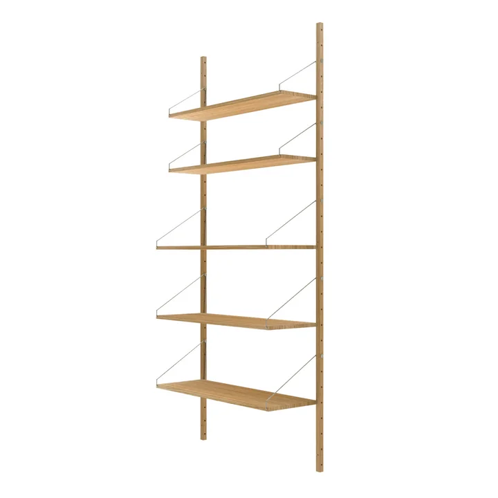 Library Shelf H 185.2 cm, oiled oak (single) from Frama