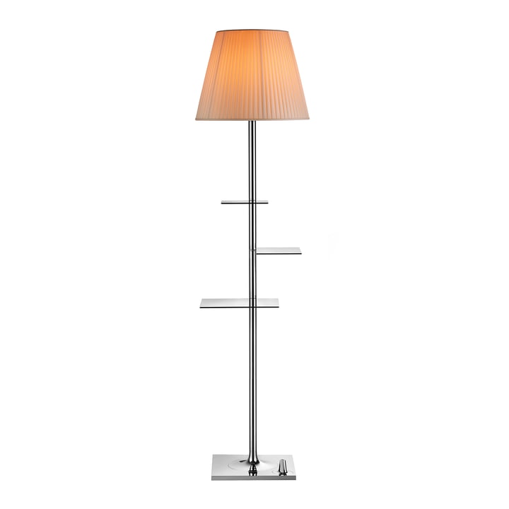 The Bibliotheque Nationale floor lamp from Flos with fabric shade