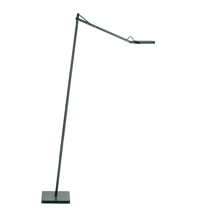 The arms and the head of the Kelvin LED F floor lamp from Flos can be adjusted as desired