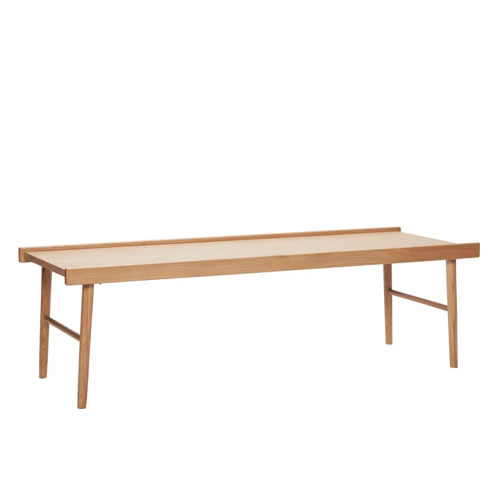 Coffee table with edges, oak, natural from Hübsch Interior