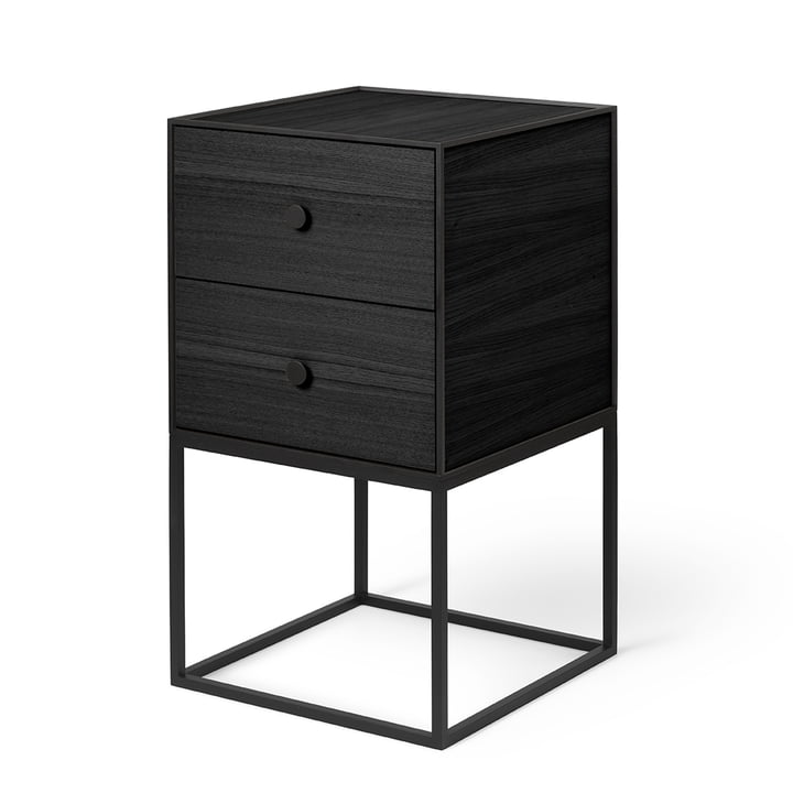 Frame Sideboard 35 (incl. 2 drawers), black stained ash from by Lassen