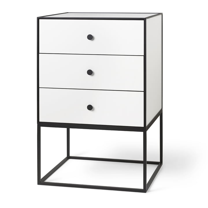 Frame Sideboard 49 (incl. 3 drawers), white from by Lassen