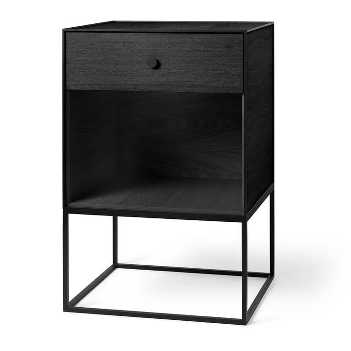Frame Sideboard 49 (incl. drawer), black stained ash from Audo