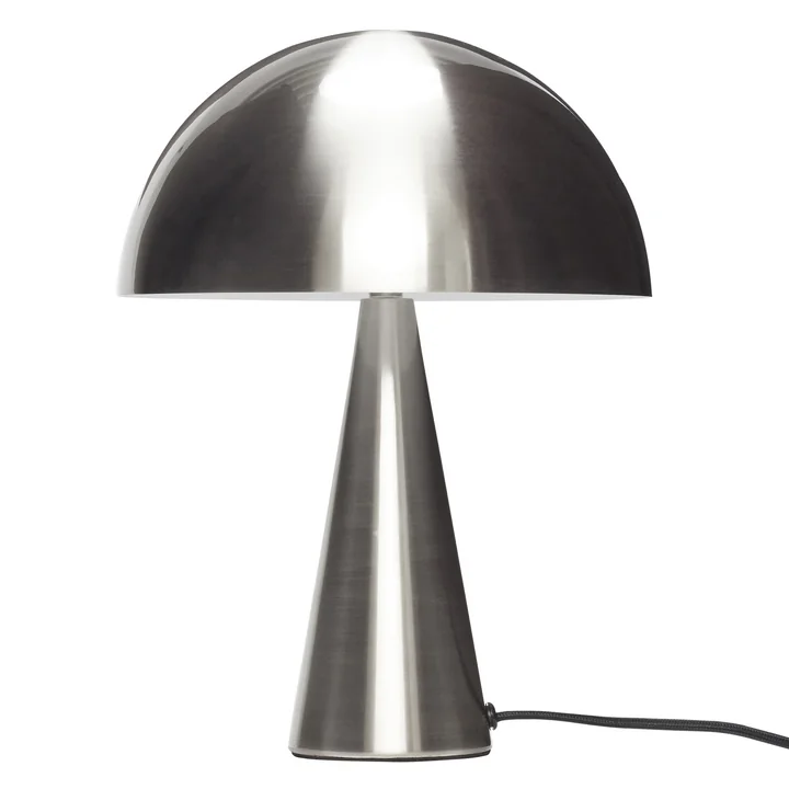 Table lamp, silver nickel-plated, small from Hübsch Interior