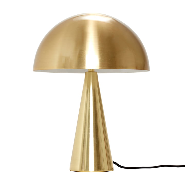Table lamp, brass, small by Hübsch Interior