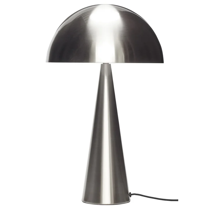 Table lamp, silver nickel-plated, large from Hübsch Interior