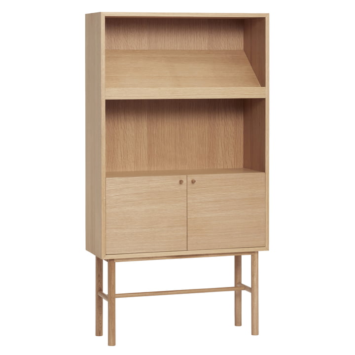 chest of drawers with magazine shelf, oak, natural from Hübsch Interior