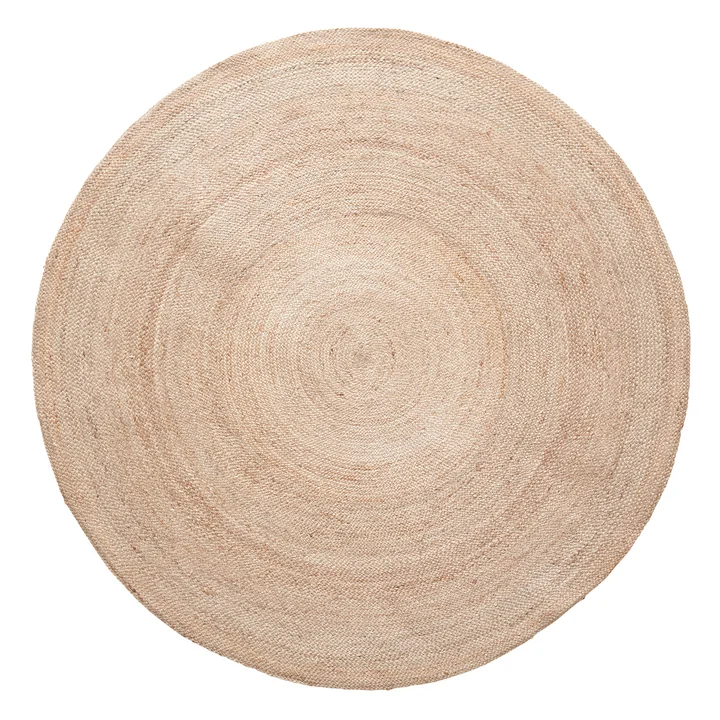 Jute carpet, round, Ø 150 cm from Hübsch Interior