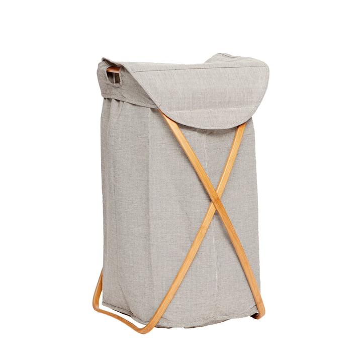 The laundry basket from Hübsch Interior in grey