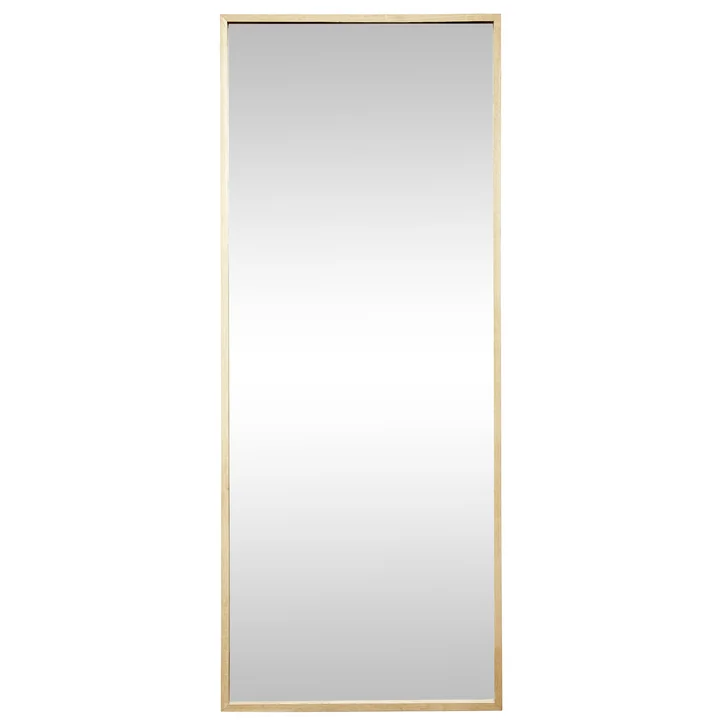 The wall mirror rectangular from Hübsch Interior with oak frame