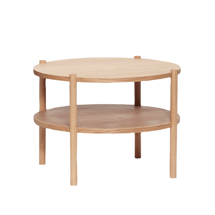 The round coffee table with shelf from Hübsch Interior in oak, nature