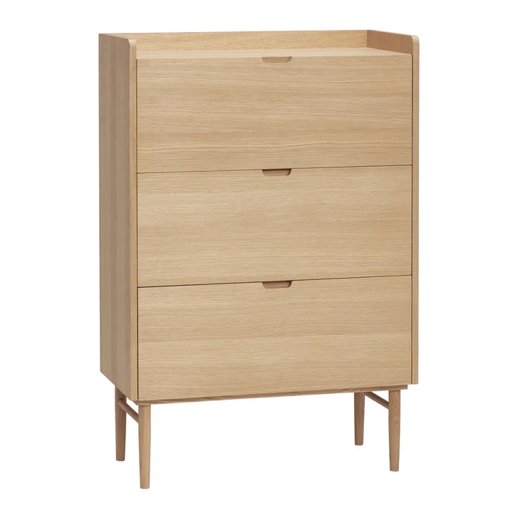 chest of drawers with 3 drawers, oak, natural from Hübsch