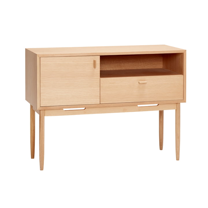 chest of drawers with 3 compartments, oak, natural from Hübsch Interior