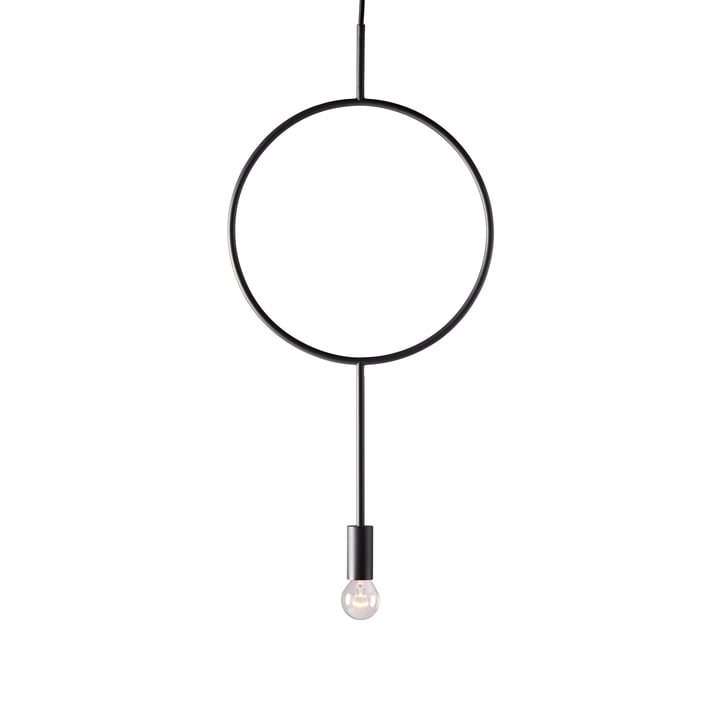 The Circle pendant luminaire from Northern in dark grey matt