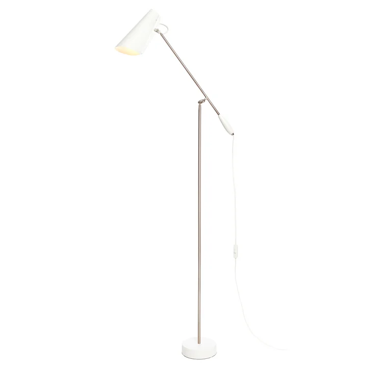 Birdy Floor lamp from Northern in white / metallic