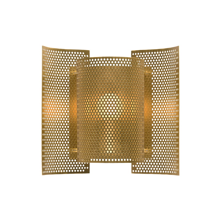 Butterfly Wall lamp, perforated brass from Northern