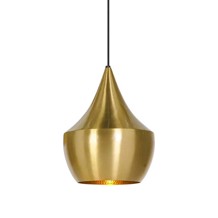 Beat Light Fat Pendant Lamp by Tom Dixon made of brass