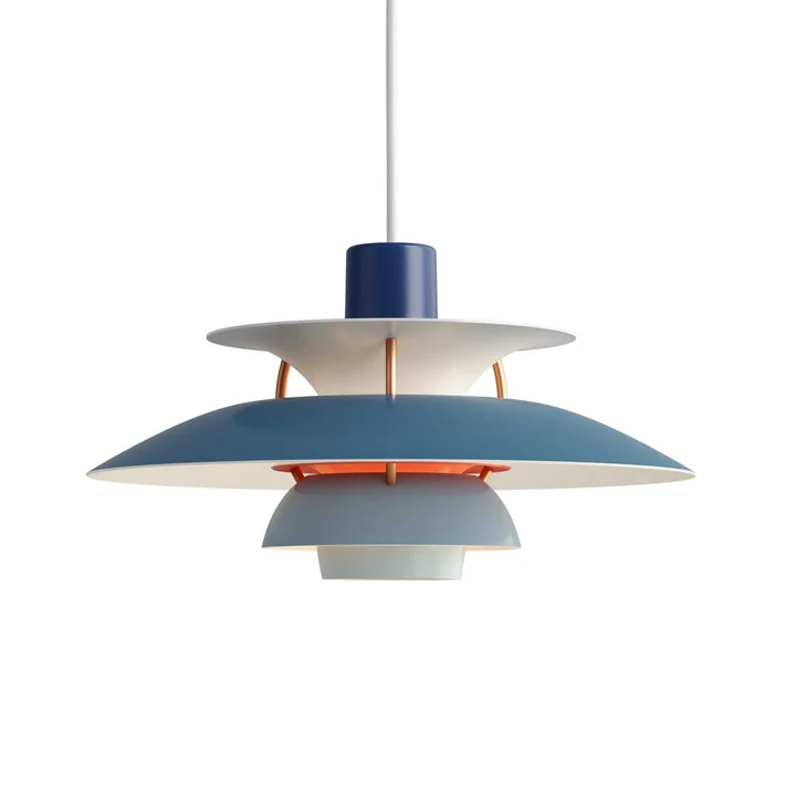 The Louis Poulsen - PH 5 Mini Pendant Lamp in Blue
