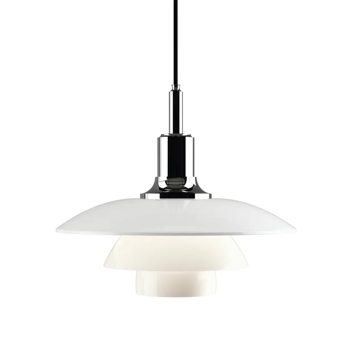 PH 3 ½ - 3 Pendant Lamp by Louis Poulsen, high gloss chrome plated