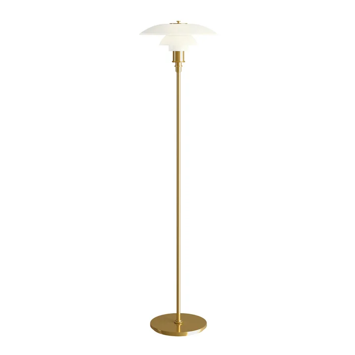 PH 2½-2½ Floor lamp in brass by Louis Poulsen