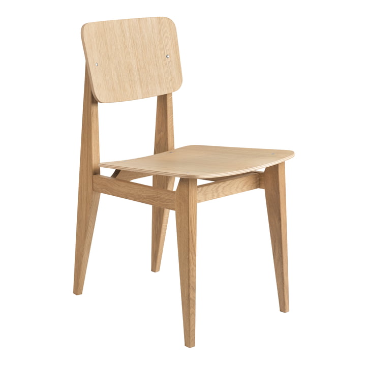 C-Chair Dining Chair Veneer, Oak oiled by Gubi