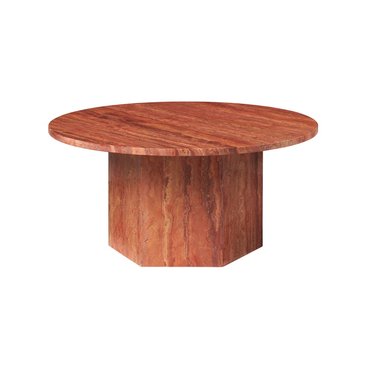 Epic Coffee Table, Ø 80 cm, burnt red by Gubi