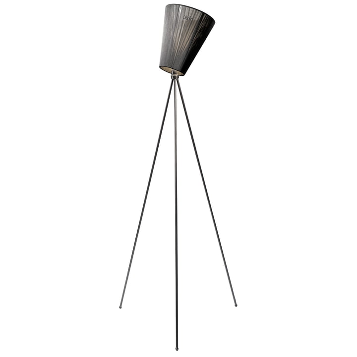 The Oslo Wood floor lamp from Northern in black / black